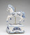 Cosmos Gifts Fine Porcelain Dutch Blue Carousel Horse Music Box (Music Tune: Pachelbel Canon in D), 8-1/2" H