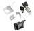 TCMI Tour Pack Trunk lock & keys, Tour Pack Pak Latches with Spacers and Lid Catch Fits for Harley Touring Classic Electra Glide Road Glide Road King CVO 1993-2013 2012 (Black)
