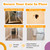 Wall Nanny - Baby Gate Wall Protector (Made in USA) Protect Walls from Pet Gates & Dog Gates - No Safety Hazard on Spindles - for Child Pressure Mounted Baby Gate for Stairs Cup Guard - White, 4 Pack