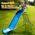 Wonkawoo 5ft Slide for Kids Metal Freestanding Playground Slide for Outdoor Indoor Playground Equipment, Backyard Slide Playset for Preschool and Grade School Children