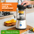 Eurolux Electric Citrus Juicer Stainless Steel | Premium Hands-Free One-Touch Orange Juice Squeezer for Oranges, Lemons, and Limes | Quiet Operation, Easy to Clean, Countertop Small Kitchen Appliance