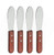 Great Credentials© Wide Stainless Steel Spreader Kitchen Knives for Sandwiches Butter Cheese set of 4