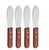 Great Credentials© Wide Stainless Steel Spreader Kitchen Knives for Sandwiches Butter Cheese set of 4