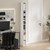 Furinno Fulda Book Shelf, 10-Tier Bookshelf, Space Saving Storage Shelf Bookcase, 9.2 x 5.9 x 78.7, for Living Room, Bedroom, Home Office, White