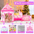3 in 1 Girls Princess Play Tent for Kids: Pop Up Toddlers Playhouse with Baby Crawl Tunnel, Ball Pit and Castle Tent - Pink Children Play Tent Toys Indoor and Outdoor Game for Birthday Gift