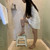 TRANOMOS Shower Stool for Inside Shower Shaving Legs, Foldable Shower Small Shower Stool, Waterproof Plastic Corner Shower Foot Rest, Pedicure Stand Foot Rest,Green