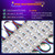 BEAMNOVA 100Ft RGB LED Strip Lights Kit, Remote, Bluetooth Mobile App Control, DC 12V Power Supply, IP65 Waterproof Adhesive Commercial Storefront Light Modules, SMD 5050 Beads