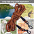 BTINESFUL Dog Tie Out, Check Cord Long Tether Rope Leash, 8ft 12ft 20ft 30ft 50ft 75ft Yard Training Dog Lead - Large Medium Small Dogs Outdoor Playing, Camping, or Backyard (12ft, Orange Black)