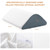 Knee Wedge Pillow 8'' for Post-Surgery Recovery - Leg Elevation Support for Sleep Position, Alleviating Lower Back & Hip Pain Enhancing Circulation in Ankles Legs Triangle Pillow with Removable Cover