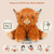 Microwavable & Coolable Highland Cow Stuffed Animal – Adjustable Sitting & Laying Period Plushies for Cramps, Heating & Cooling Plush Toy for Stress Relief & Relaxation Gifts for Adult & Kid