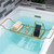 WOODBRIDGE Stainless Steel Extendable Bathtub Caddy Tray in Brushed Gold Finish with Removable Wine Holder, Book and Phone Rack, Bathcad-BG WOODBRIDGE Stainless Steel Extendable Bathtub Caddy Tray in Brushed Gold Finish with Removable Wine Holder, Book and Phone Rack, Bathcad-BG