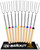 Briout Extendable Stainless Steel Roasting Sticks - Smores Sticks for Fire Pit Long 32 Inch, Smore Skewers Hot Dog Fork Campfire Accessories, Camping Essentials for S'mores - 10 Pack