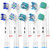Replacement Toothbrush Heads for Oral B Braun, 10 Pcs Professional Electric Toothbrush Heads Brush Heads Compatible with Oral B Replacement Heads Refill 7000/Pro 1000/9600/500/3000/8000