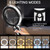 45X Magnifying Glass with Light, 1200mAh USB Rechargeable, 6 Lighted Modes, Large Handheld Magnifier for Low Vision Seniors with Macular Degeneration, Reading, Jewelry, Coins - Black