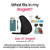 AmeriBag 10" Healthy Back Bag Microfiber Ergonomic Crossbody Sling Baglett for Everyday Use, Travel & Walking Comfort (Black)