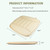 RaoRanDang Car Seat Cushion Pad for Driving, Chair Cushion for Office/Truck with Memory Foam, Seat Cushion Comfortable and Durable,Khaki