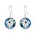 TOUPOP Koala Earrings - Sterling Silver Koala Bear Dangle Drop Earrings with Blue Crystal - Women's Christmas Gifts