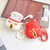 Yatchen for Airpods 3 Case,Cute 3D Cartoon Lucky Cat Airpods 3 3rd Generation Cover Kawaii Soft Silicone Protective Cover with Keychain Shockproof Charging Case for AirPods 3 for Girls Red