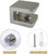LukLoy Glass Shelf Clamp, Brass No-drill-on-glass Fixed Glass Clip Holder Bracket Support Glass Shelf U-Clamp (10, For 6~10mm glass)