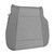 Mievlyo Driver Side Bottom Replacement Cloth Seat Cover Gray Compatible with Ford F150 XLT 2015-2020