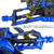 RCYouHott RC Upgrades Part for 1/10 Slash/Rustler/Jato/Stampede/Hoss 4X4 4WD VXL,Aluminum Suspension Arms & Caster Block & Steering Blocks & Rear Stub Axle Carriers & Arm Suspension Mount,Navy Blue