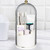 QIYVLOS Toothbrush Holders with Sliding Lid, Rotating 3 Slots Bathroom Organizer Countertop, Tooth Brush Toothpaste Holder Bathroom Counter Stand Caddy for Vanity Makeup Brushes Holder (White)