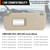 Left Driver Side Sun Visor for 2010-2023 Toyota 4Runner Beige Sunvisor Replace 74320-35A91-B1, Stretchable Design