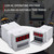 APIELE 110V AC Timer Relay Digital Display 0.1S-99H Delay Time Relay 8 Pin with Base Socket DIN Rail Mount YJ48S-S