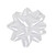 Worlds White Confetti Gift Bows Star Gift Bows for Christmas Gift Wrap Bows 3-3/4" Inch(15 Pack)