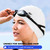 WHALE Extra Large Swim Cap for Women Men, Durable Silicone Swimming Hat with Ear Protection, Unisex Adults Bath Swimming Caps for Long Thick Curly Hair & Dreadlocks Braids Weaves Afro Hair(White)