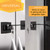2-Pack Guardianite Premium Refrigerator Lock with Built-in Keyed Lock (2-Pack Black)