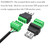 Jienk 4Packs USB 2.0 Type A Male/Female to 4 Pin Screw Terminal Block Connector, Portable Pluggable Type Adapter Connector Converter 300V 8A