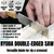 KAKURI Mini Japanese Pull Saw Set with Carrying Case - Ryoba Double Edge 5", Flush Cut 5", Dozuki Dovetail Fine Cut 5", Keyhole 3" - Made in Japan