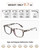JOLISU 5 Pack Reading Glasses For Women - Stylish Blue Light Blocking Readers -Womens Men Spring Hinge Eyeglasses (3.25)