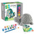 MindWare Paint Your Own Stone Decor: Box Turtle - DIY Craft Kit for Kids Includes Weather Resistant Stone, Paints and Brushes