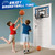 24" x 16" Indoor Large Basketball Hoop Toy - Upgraded Adjustable Height Basketball Hoop Over The Door with Scoreboard/2 Balls, Basketball Toys Christmas Birthday Gifts for Kids & Adults(Blue)