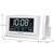 DreamSky Alarm Clocks for Bedrooms with Battery Backup, Auto Set Digital Clock with Date and Day of Week, 5 Inch Large Display with Weekday Temperature, USB Ports, Auto DST, Brightness Dimmer, 12/24H
