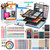 COLOUR BLOCK 151 PC Professional Art Supply Set with Mixed Media Supplies, Paint Kit & Brushes in Aluminum Case - Complete Art Supplies for Adults & Kids 9-12 - Travel Art Kit