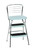COSCO Stylaire Retro Chair + Step Stool with Flip-Up Seat, Teal COSCO Stylaire Retro Chair + Step Stool with Flip-Up Seat, Teal