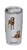 SERENGETI Chocolate Labrador 20 Oz. Stainless Steel, Vacuum Insulated Tumbler with Spill Proof Lid - 3D Print - Insulated Travel mug for Hot or Cold Drinks (Labrador Chocolate Tumbler)