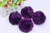YYCRAFT 15pcs Jumbo Glitter Tinsel Pom Poms Sparkle Balls for DIY Craft,Cat Toys(2 Inch,Purple)