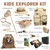 Kids Bug Catching Kit - Complete Explorer Kit with Safari Vest, Hat & More - Cute Dress-Up Safari Costume, or Zoo Keeper - Outdoor Explorer Set & Bug Toys for 7-12 Year Old Boys Girls + Adventure Book