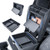 EDBETOS 2PCS 25+ 4Runner Center Console Organizer for 2025 Toyota 4Runner (6th Gen) Accessories Secondary Insert Tray, Armrest Hidden Storage Box Secret Compartment Press to Open and Close,ABS Black