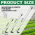 YEELOR Warren Hoe, Carbon Steel Triangle Garden Hoe with Stainless Steel 57" Adjustable Long Handle, Heavy Duty Gardening Hand Tools Hoe for Ridging Weeding Digging Loosening Edging Soil, Balck