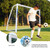 Hokicyos Soccer Goal for Backyard 6×4, 8×6 and 10×6.5 Soccer Goals with Soccer Target Net and Mark Cones, Weatherproof Soccer Goals with One Carry Bag and Net for Adults' Practice or Training