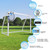 Hokicyos Soccer Goal for Backyard 6×4, 8×6 and 10×6.5 Soccer Goals with Soccer Target Net and Mark Cones, Weatherproof Soccer Goals with One Carry Bag and Net for Adults' Practice or Training