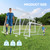 Hokicyos Soccer Goal for Backyard 6×4, 8×6 and 10×6.5 Soccer Goals with Soccer Target Net and Mark Cones, Weatherproof Soccer Goals with One Carry Bag and Net for Adults' Practice or Training