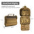 SMONT Toiletry Bag for Men Travel Toiletry Organizer Dopp Kit Travel Organizer Toiletries Tactical Bag Shaving Hygiene Bag Bathroom Hanging Men's Toiletry Bag for Short Trips Brown