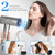 Hair Dryer, Quick Fast Drying 160000 RPM High Speed Ionic Blow Dryer, 2 Speeds & 4 Temps Hair Dryers with HD Display, Low Noise Hair Dryer with Magnetic Nozzle & Diffuser for Home Travel Salon