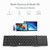 iClever Foldable Keyboard with Touchpad, BK08 Portable Tri-Folding Bluetooth Keyboard for iPad, iPhone, Windows, Mac & Android — Connect Up to 3 Devices